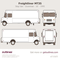 1995 Freightliner MT35 Step Van ∙ Grumman 16' ∙ Grumman-Olson Van blueprint