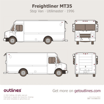 1996 Freightliner MT35 Step Van ∙ Utilimaster P700 ∙ P900 ∙ P1000 ∙ Aeromaster Van blueprint