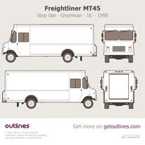 1998 Freightliner MT45 Step Van ∙ Grumman 16' ∙ Grumman-Olson Van blueprint