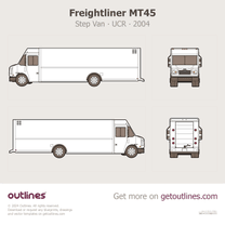 2004 Freightliner MT45 Step Van ∙ UCR Van blueprint