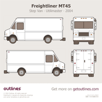 2004 Freightliner MT45 Step Van ∙ Utilimaster P700 ∙ P900 ∙ P1000 ∙ Aeromaster Van blueprint