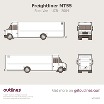2004 Freightliner MT55 Step Van ∙ UCR Van blueprint
