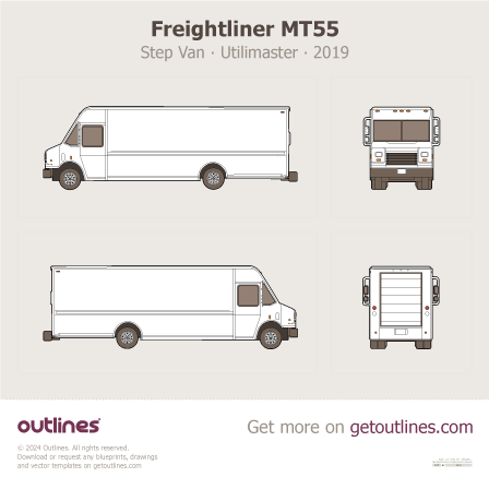 Freightliner MT55 blueprint