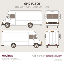 1991 GMC P3500 Step Van ∙ UCBC ∙ Union City Van blueprint