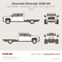 2024 GMC Sierra 3500 HD 4 Gen Facelift Chassis Cab ∙ Crew Cab ∙ CA 60