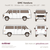 1983 GMC Vandura Facelift '83 Window Van ∙ LWB ∙ Long WB 125