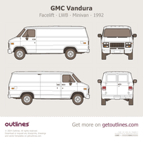 1992 GMC G25 Facelift '92 Vandura ∙ Cargo Van ∙ LWB ∙ Long WB 125