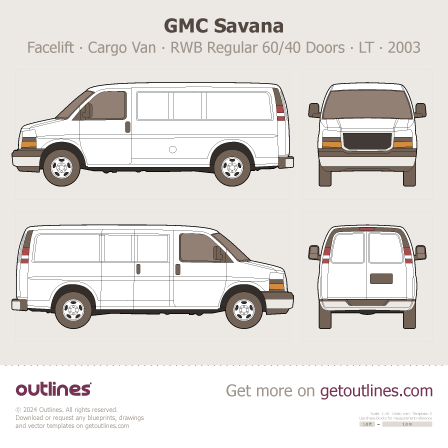 GMC Savana blueprint