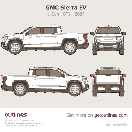 GMC Sierra blueprint