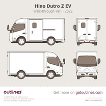Hino Dutro Z EV blueprint