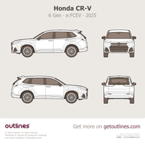 2026 Honda CR-V 6 Gen e:FCEV SUV blueprint