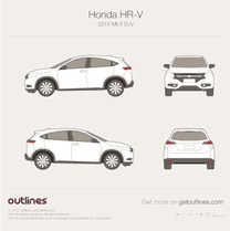 Honda HR-V blueprint