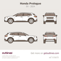2024 Honda Prologue EV SUV blueprint