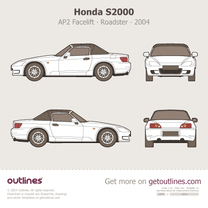 2004 Honda S2000 AP2 Facelift Roadster blueprint