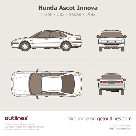 Honda Ascot blueprint