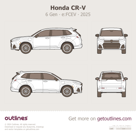 Honda CR-V blueprint