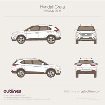 2016 Hyundai Creta SUV blueprint