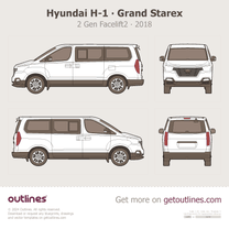 2018 Hyundai Starex Royale 2 Gen Facelift2 Wagon blueprint