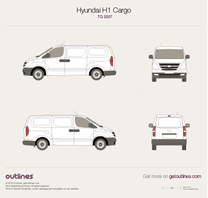 2007 Hyundai iLoad Van blueprint