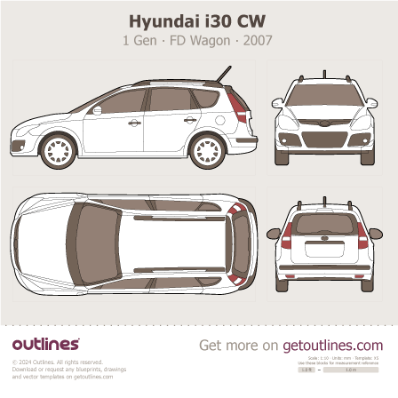 Hyundai i30 blueprint