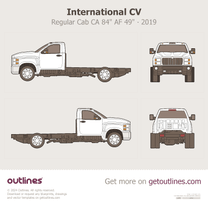 2019 International CV 1 Gen Regular Cab CA 84