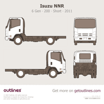 2011 Isuzu NPR 6 Gen ∙ 200 ∙ Short Heavy Truck blueprint