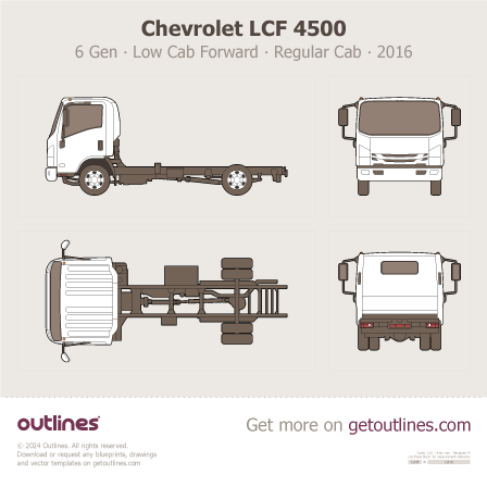 Chevrolet LCF 4500 blueprint