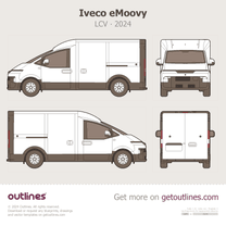 2025 Iveco eMoovy 1 Gen LCV ∙ Panel Van Van blueprint
