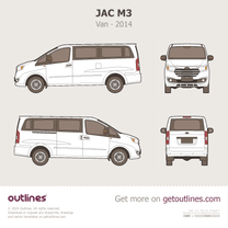 2014 JAC M3 Refine M3 Van blueprint