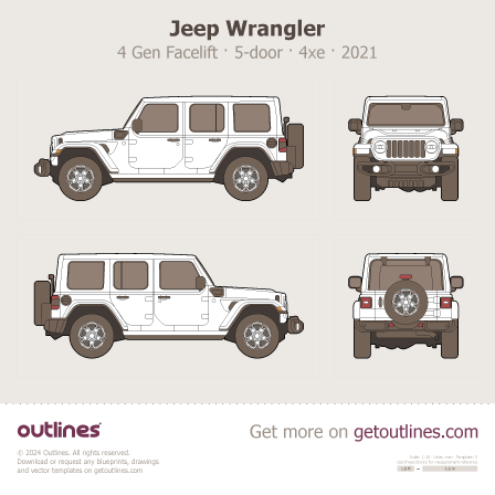 Jeep Wrangler blueprint