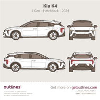 2024 KIA K4 1 Gen Hatchback blueprint