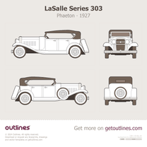 1927 LaSalle Series 303 Phaeton blueprint