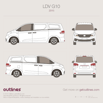 2015 LDV G10 Cargo Van blueprint