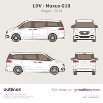 2014 LDV G10 People Mover au ∙ nz Wagon blueprint