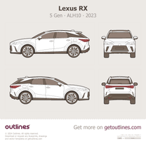2023 Lexus RX 5 Gen ∙ ALH10 SUV blueprint