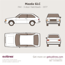 1977 Mazda GLC FA4 3-door Hatchback blueprint