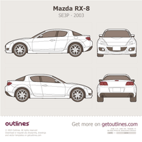 Mazda RX-8 blueprint