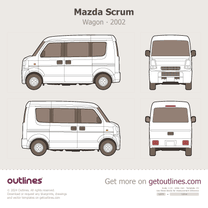 2005 Mazda Scrum 4 Gen ∙ DG64 ∙ IV Wagon blueprint