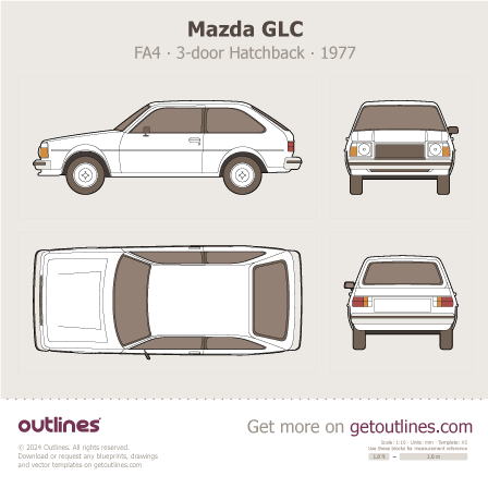 Mazda GLC blueprint