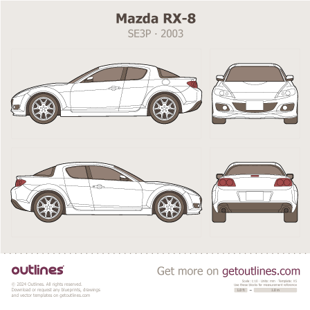 Mazda RX-8 blueprint