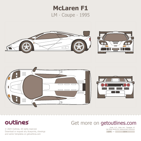McLaren F1 blueprint