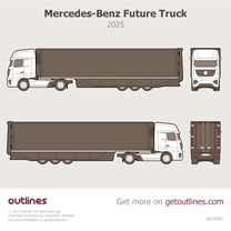 2014 Mercedes-Benz Future Truck 2025 Heavy Truck blueprint