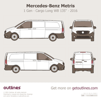 2016 Mercedes-Benz Metris 1 Gen ∙ Cargo Long WB 135