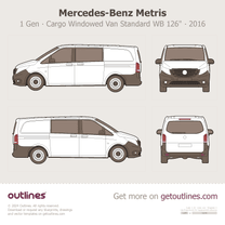 2016 Mercedes-Benz Metris 1 Gen ∙ Cargo Windowed Van Standard WB 126