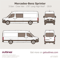 2019 Mercedes-Benz Sprinter 3 Gen ∙ Crew Van 170