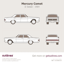 1964 Mercury Comet 2 Gen ∙ II Sedan blueprint