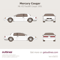 Mercury Cougar blueprint