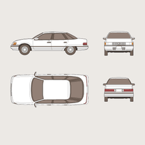 1986 Mercury Sable Mk I Sedan blueprint