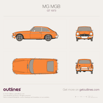 1962 MG MGB GT Coupe blueprint