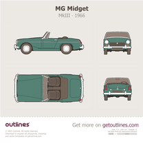 1964 MG Midget MkII Roadster blueprint